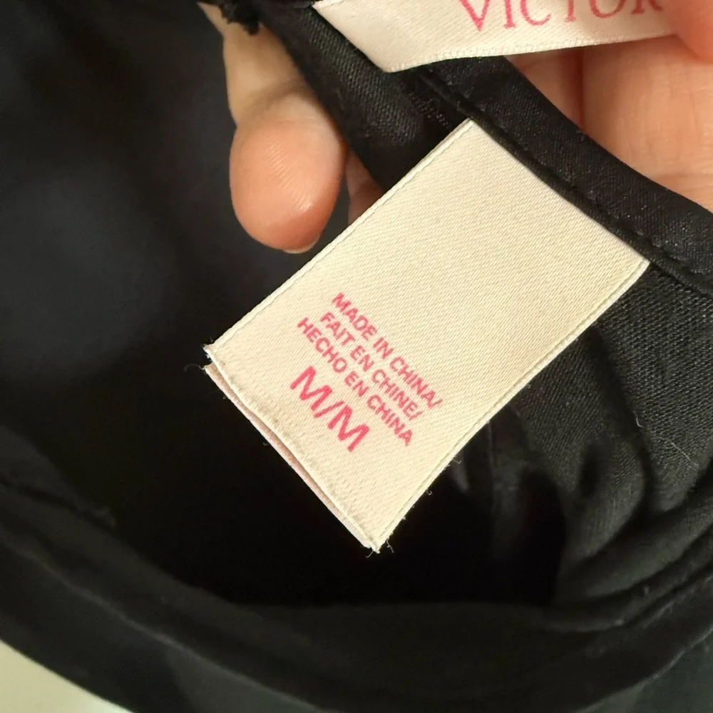 Victoria’s Secret Black Women's Top Silk and Cotton Size M - Picture 6 of 6